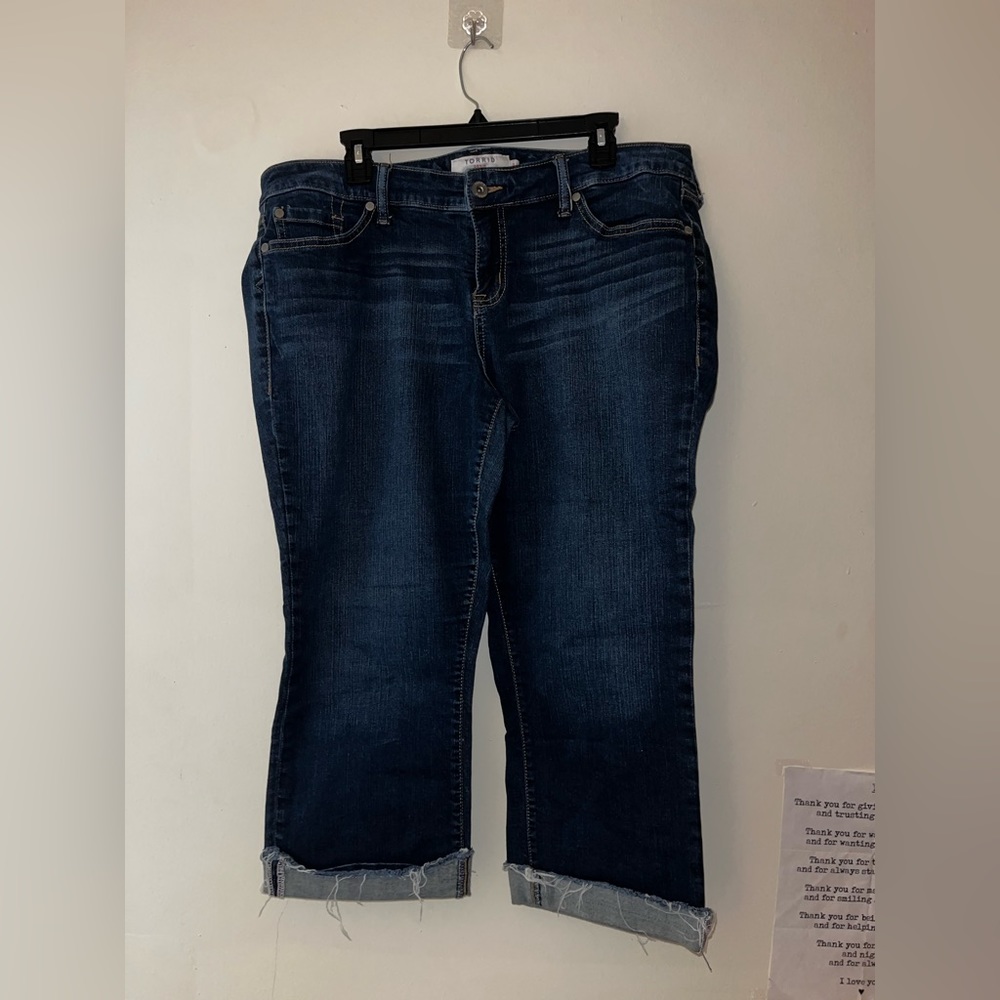 Torrid raw hem jeans